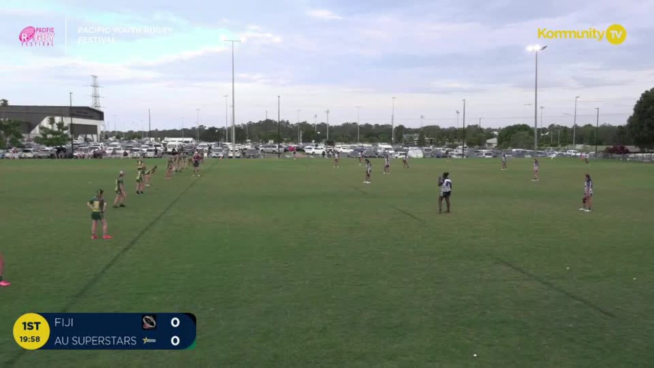 Replay: Queensland Fiji v AU Superstars (U16 girls) - 2024 Pacific Youth Rugby Festival Day 1