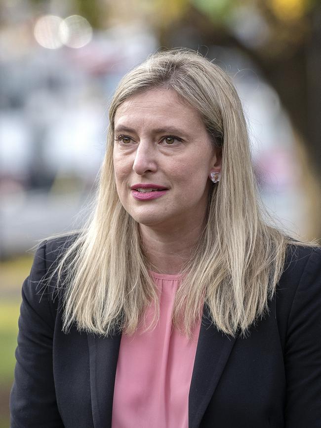 Tasmanian Branch Secretary of the Australian Nursing and Midwifery Federation Emily Shepherd at parliament lawn Hobart. Picture: Chris Kidd