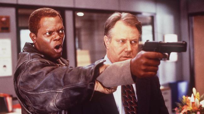 Samuel L Jackson is good cop turn rogue cop in The Negotiator.