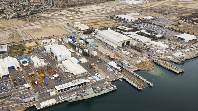 The submarines will be built at Osborne, on the Port River. Picture: Defence SA