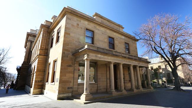 Hobart’s Treasury Building on the corner of Murray and Macquarie streets.