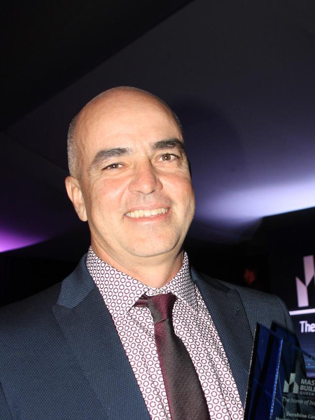 Doug Channells of Aspect Homes, winner of the President's Award at the 2019 The Sunshine Coast Master Builders Housing & Construction Awards at the Novotel Twin Waters Resort on Saturday, August 10.