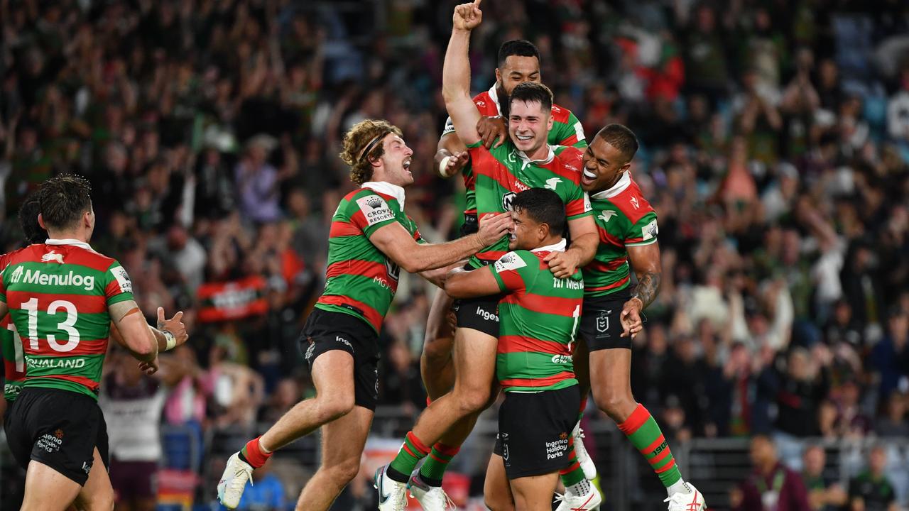 A mistake by Josh Aloiai gave South Sydney the field position they needed to kick a field goal in golden point. Picture: NRL Photos