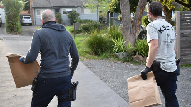 Croydon detectives seized methamphetamine and other drugs at a unit in Humber Rd, Croydon North on Wednesday, October 15. Picture: Kiel Egging.