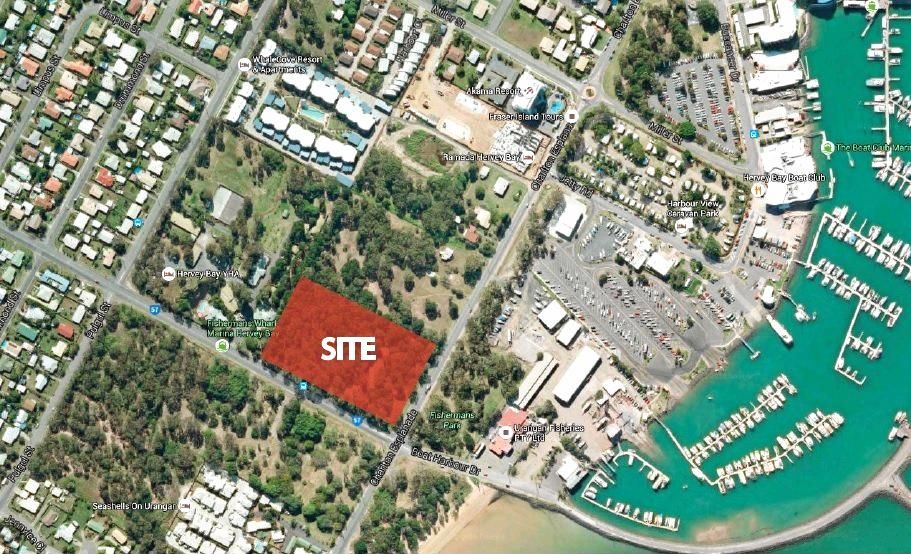 SKYSCRAPER PLANS: Details of the proposed skyscraper development in Urangan. Picture: Contributed