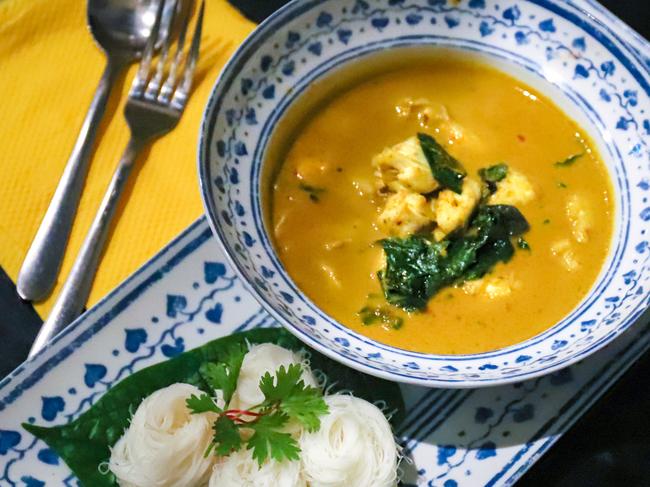 Yellow curry with crabmeat. Picture: Jenifer Jagielski