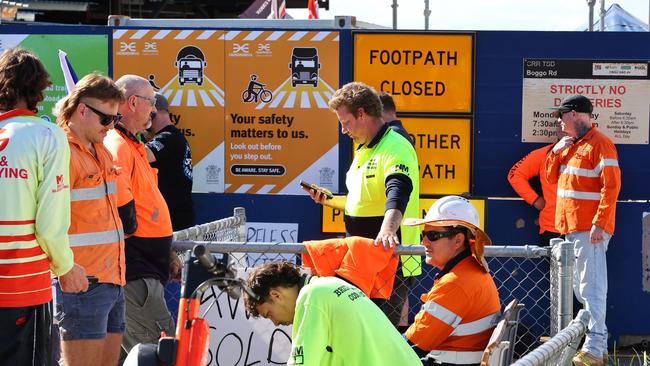 CFMEU and other unions have shutdown Cross River rail sites all over Brisbane preventing other workers from doing their job.