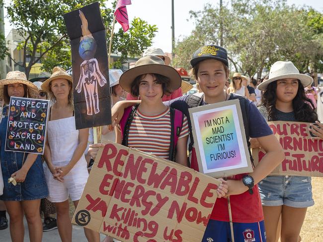 Luka and Xavier at the Climate Change Rally