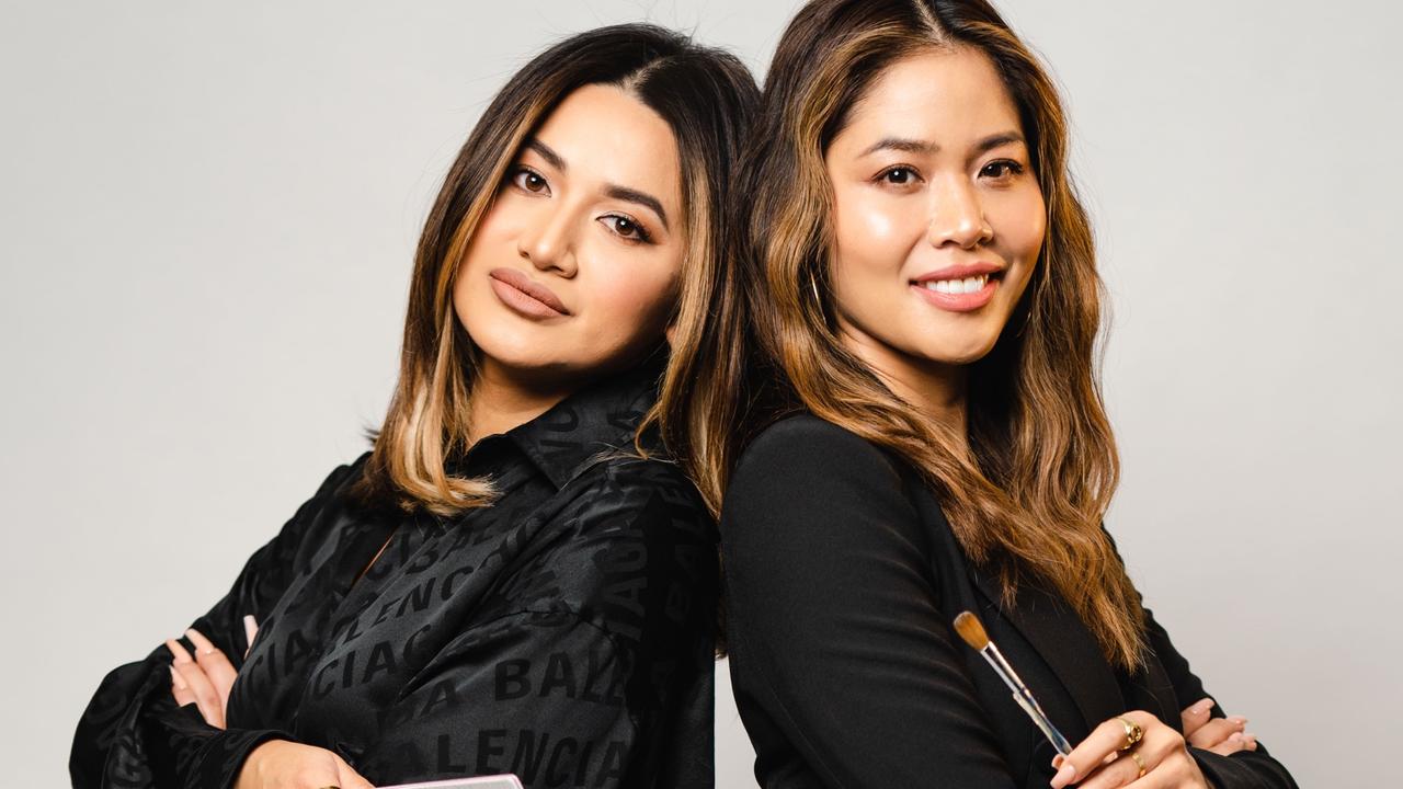 Jade and Cassie Pham started CJ Artistry seven years ago. Picture: Supplied