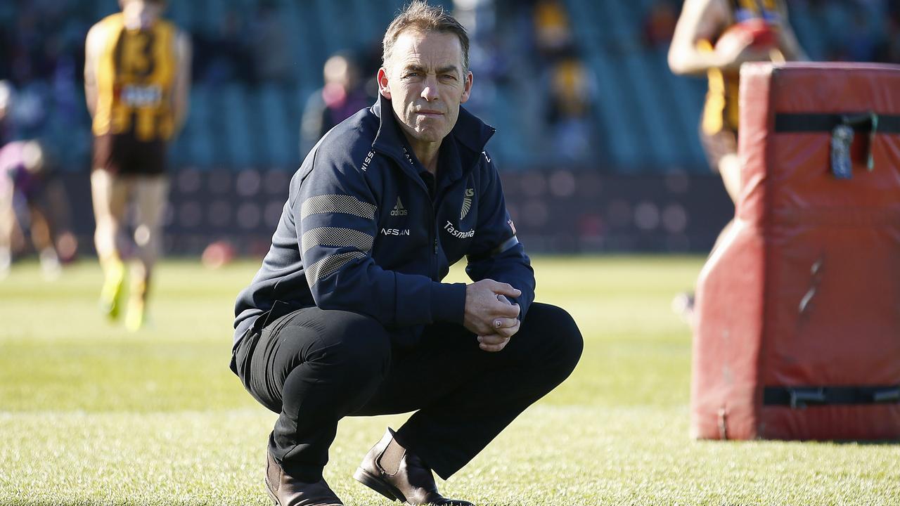 Alastair Clarkson during his final year as Hawthorn coach. Picture: Getty Images