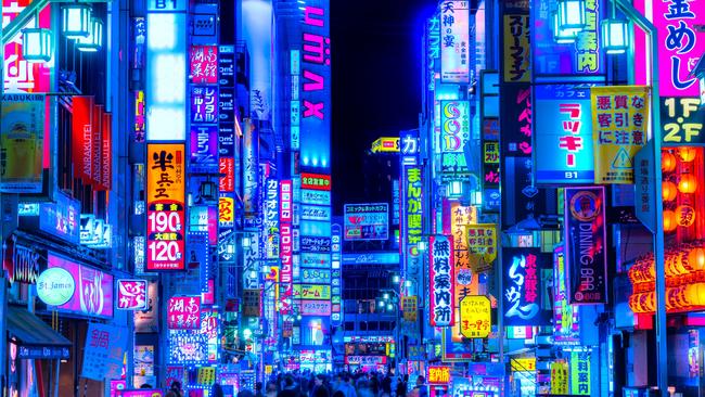 Shinjuku in Tokyo - Japan represents good value for Australian travellers.