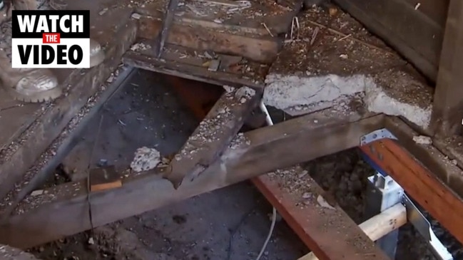 Melboune plumber Tom discovers potential asbestos hazzard (The Block)