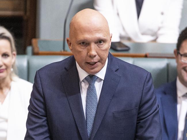 CANBERRA, AUSTRALIA NewsWire Photos OCTOBER 27, 2022:Opposition Leader Peter Dutton delivered his budget reply speech in the House of Representatives in Parliament House in Canberra.Picture: NCA NewsWire / Gary Ramage