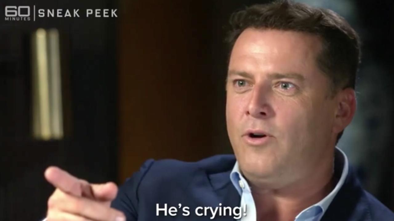 Stefanovic was stunned. Picture: 60 Minutes/Channel 9