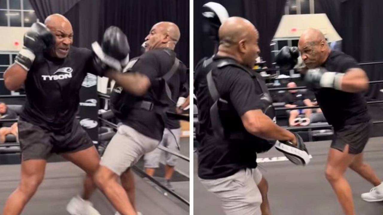 Fans have been left terrified by Mike Tyson's latest training video.