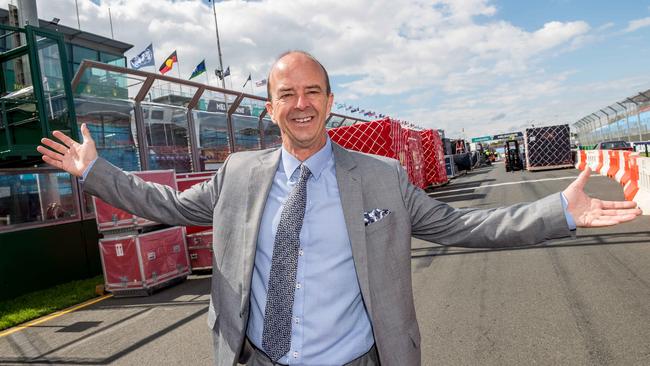 Australian Grand Prix chief Andrew Westacott said the health and safety was ‘paramount’ ahead of the March 15 event. Picture: Jake Nowakowski