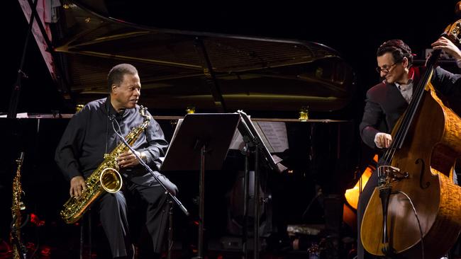 Wayne Shorter and bassist John Patitucci. Picture: Daniel Boud