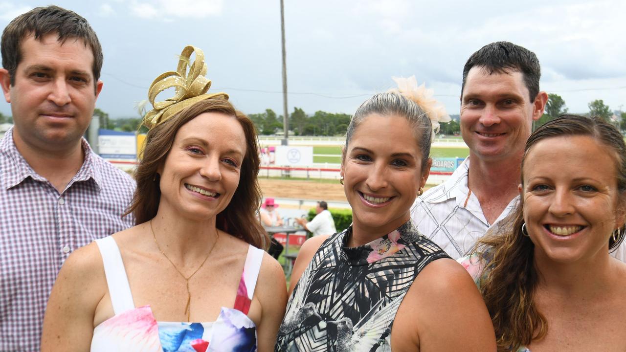 Zinc 96 race day - Shane Thompson, Lynda Reid, Cassie Mick, Luke and Sara Chaille. Picture: Shane Zahner