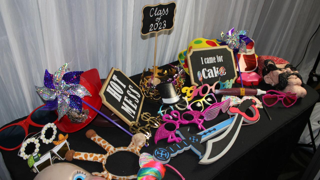 Everything was in order for some fun photos in the Brothers Sports Club function room for the Bundaberg North State High School Prom 2023.