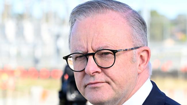 Prime Minister, Anthony Albanese has again defended his government’s response to the CFMEU issue. Picture: NewsWire / John Gass