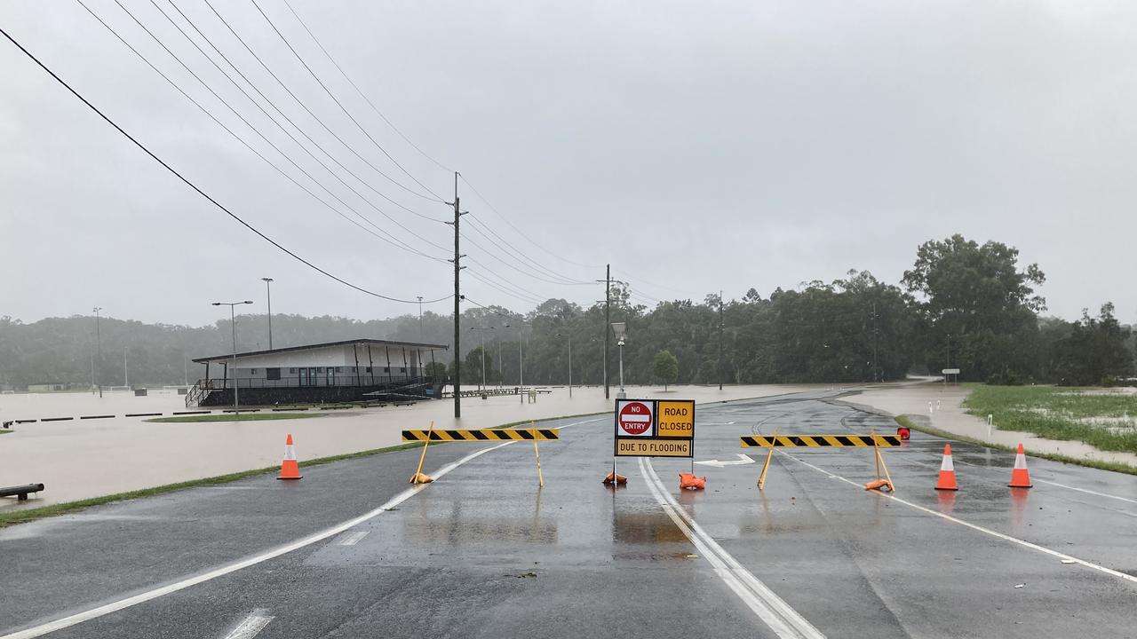 Major flooding is occurring across Tallebudgera. Picture: Greg Stolz