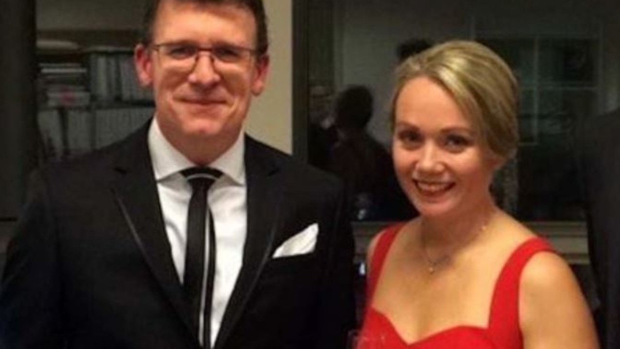 Alan Tudge with Rachelle Miller. Picture: ABC/Four Corners