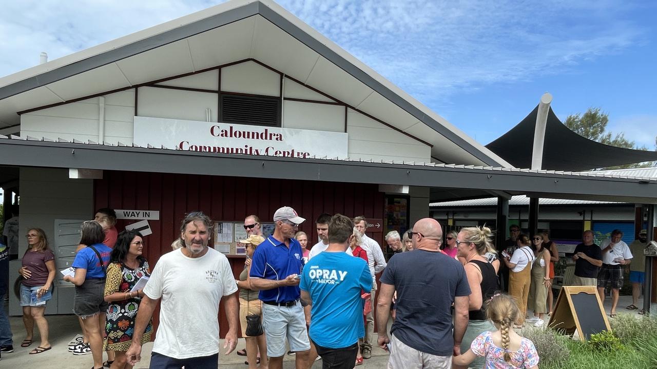 Caloundra polling booth. Picture – Iwan Jones.