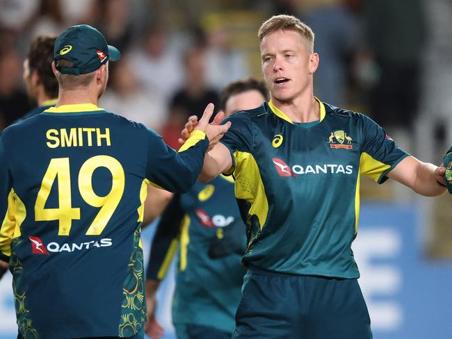 Nathan Ellis has been named in the squad for the five T20 matches against the West Indies in July. (Photo by MICHAEL BRADLEY / AFP)