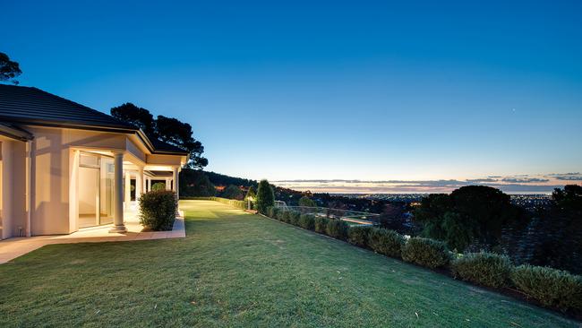 Former owners describe the property’s vista as “the most beautiful view in Adelaide”.