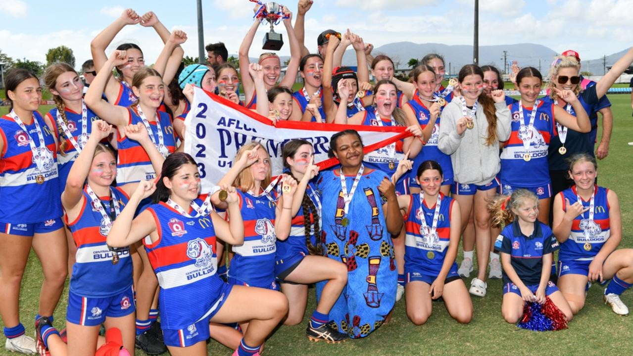 Centrals Trinity Beach Bulldogs won the Under 15 Girls AFL Cairns grand final. Picture: Supplied