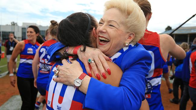 Susan Alberti at the 2018 AFLW grand final. Picture: Mark Stewart