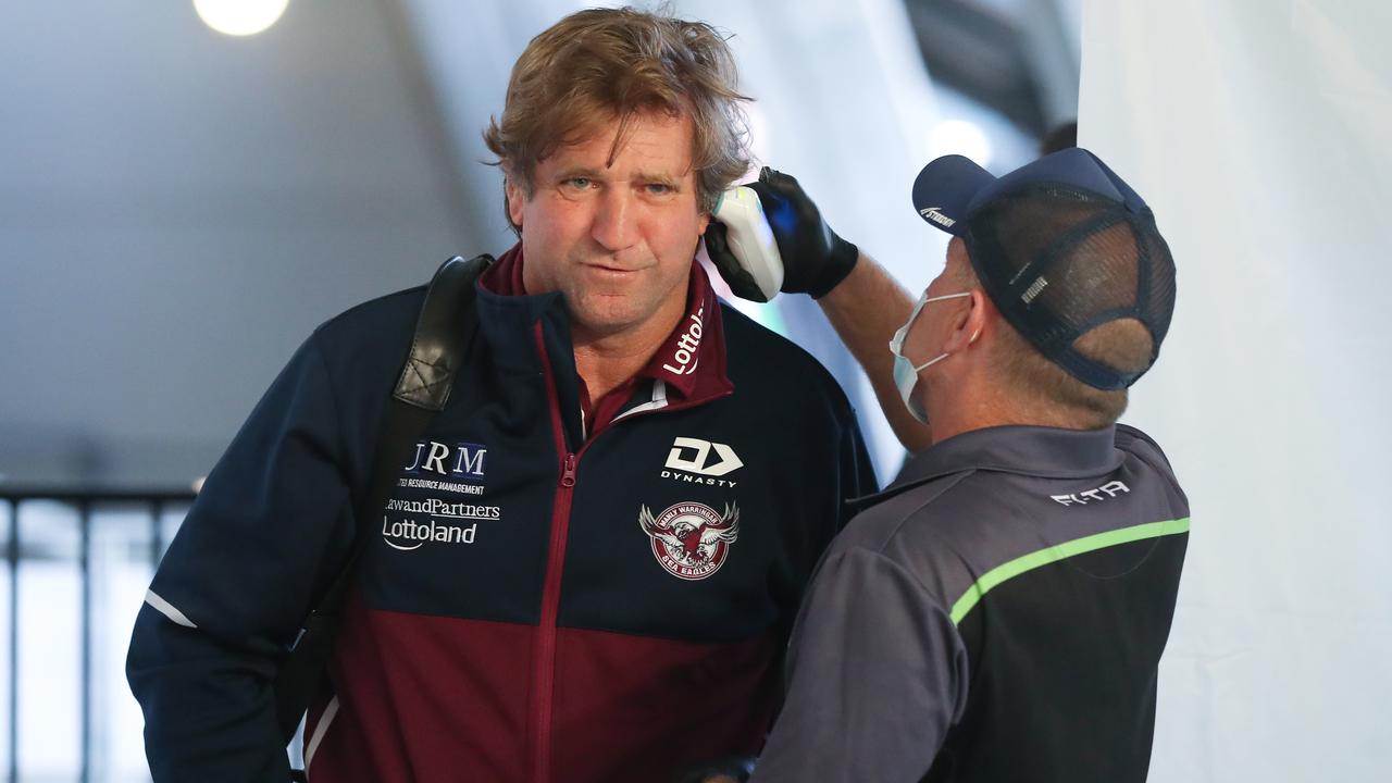 The COVID impacted season was a tough one for the Sea Eagles and coach Des Hasler. Picture: AAP