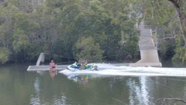 A jetski on the Coomera River. Photo: Supplied.