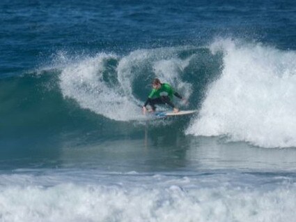 Lennox Golding surfing