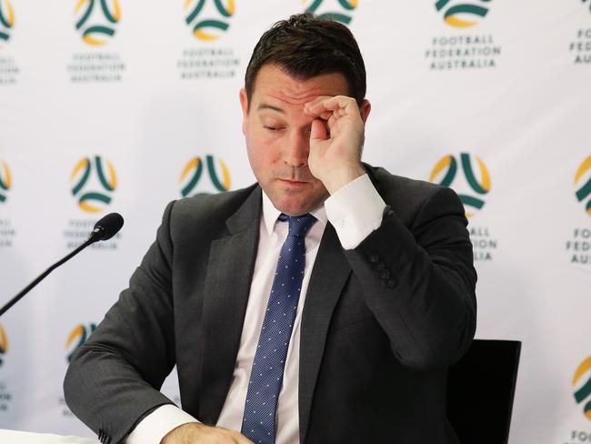 James Johnson took the reins at Football Australia when the sport was in a state of turmoil. Picture: Matt King/Getty Images