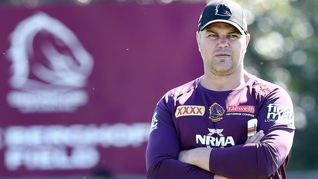 Anthony Seibold is running out of patience. Photo: AAP Image/Jono Searle