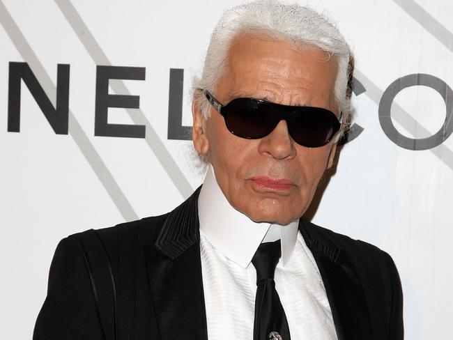 The late designer Karl Lagerfeld.