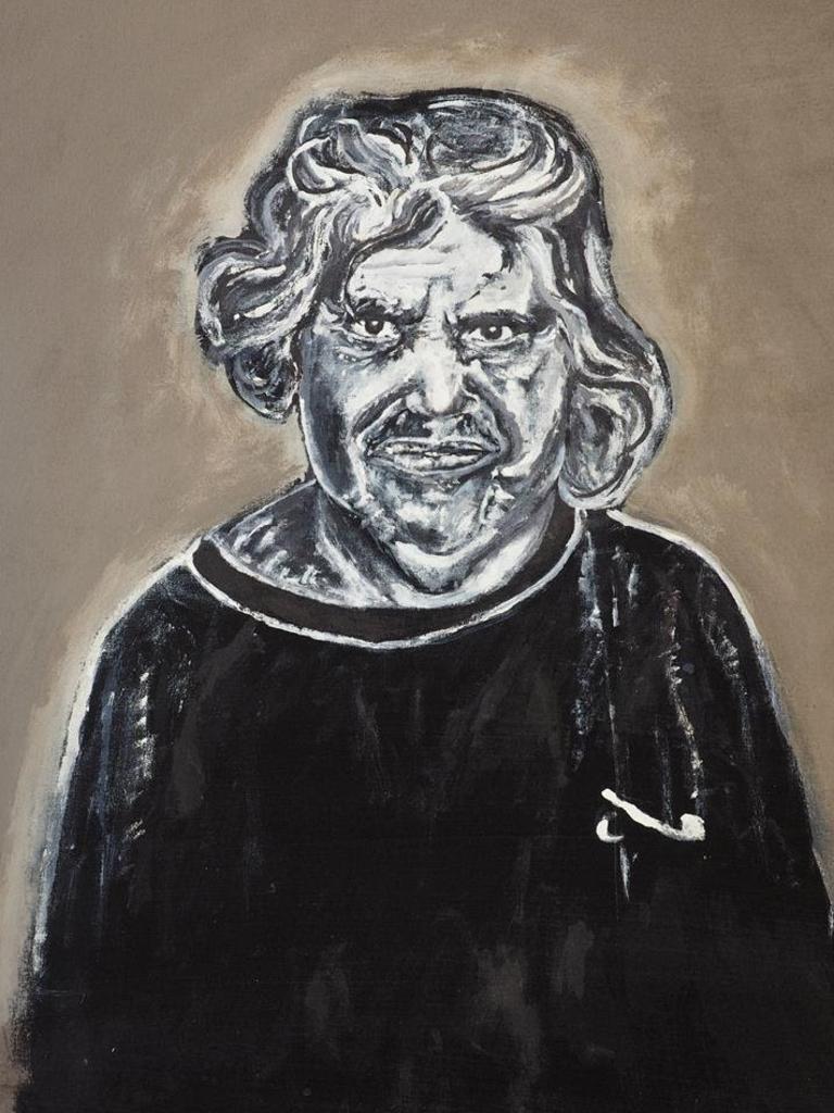 'Amami (Grandmother)' won third prize for the Portrait of a Senior Territorian Art Award. Picture: Supplied