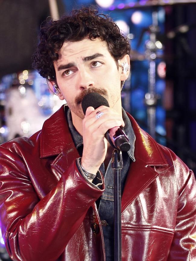 Joe Jonas the pop star heart throb … Picture: Getty