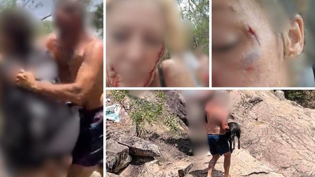 Watch: Woman, teen punched as dogfight leads to wild waterhole brawl