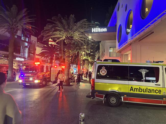 Hilton Surfers Paradise fire callout on Friday night, 24 May 2024