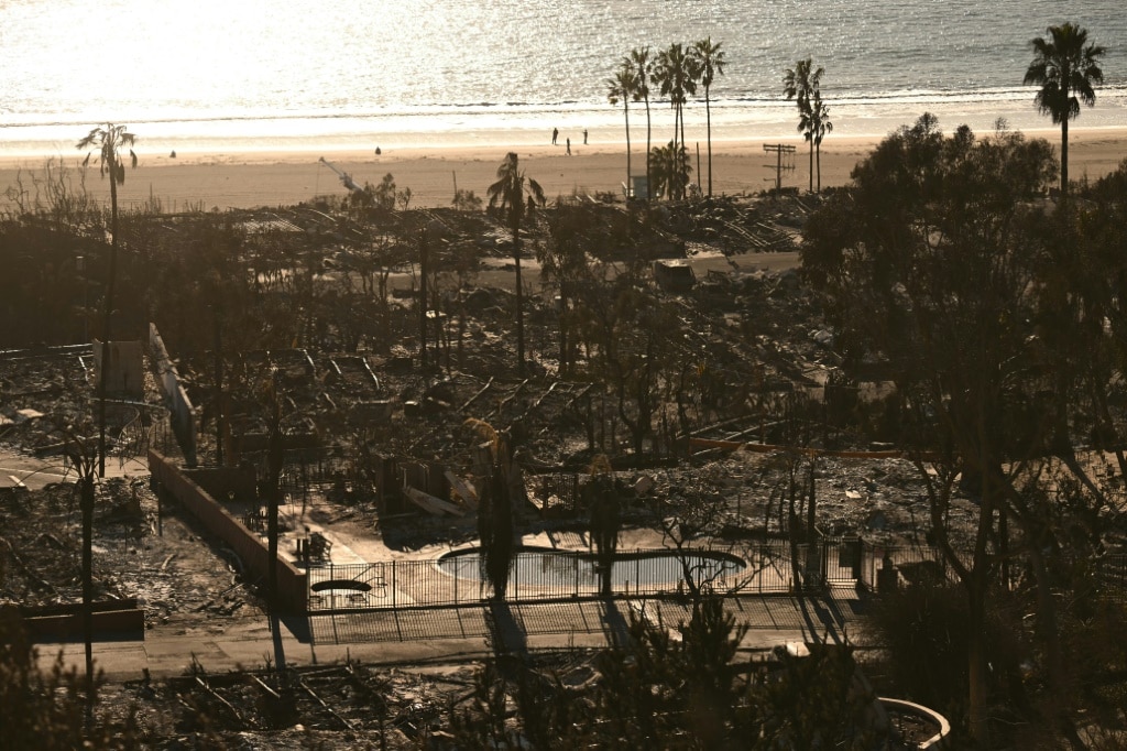 ‘Stubborn’ janitor camps out amid rubble of Los Angeles fires