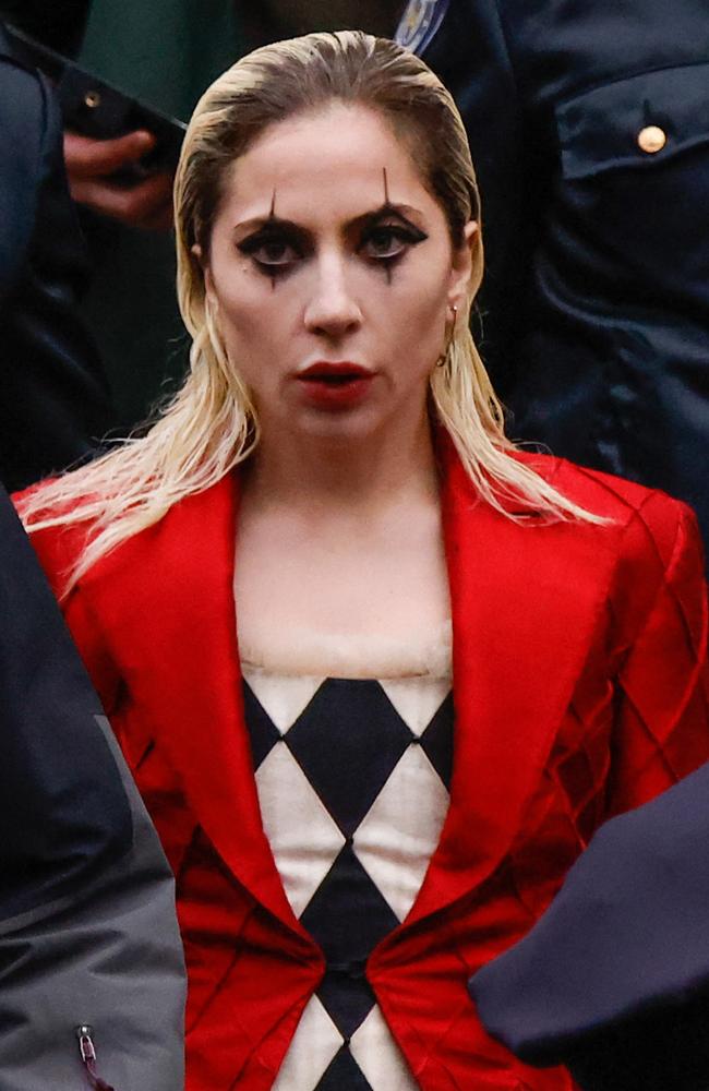 Gaga during the filming of <i>Joker: Folie Ã Deux</i>. (Photo by Kena Betancur/AFP