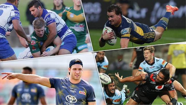 (Clockwise from top left) Joey Lussick, Clint Gutherson, Isaiah Papali'i and Tom Opacic.