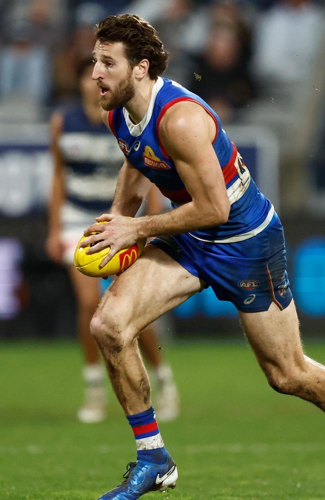 Marcus Bontempelli and the Bulldogs are firming as favourites to make the eight. Picture: Michael Willson/AFL Photos via Getty Images.