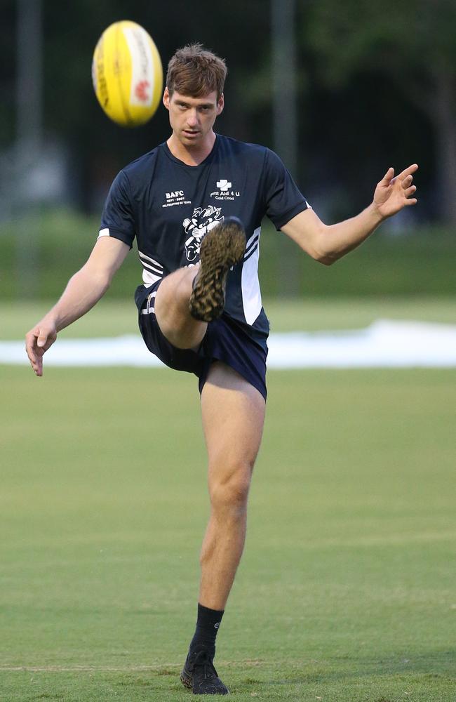 James Gledhill at Broadbeach Cats senior men's training. Picture Glenn Hampson