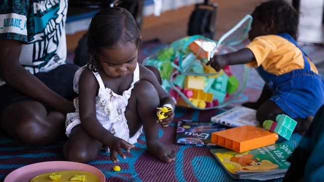 At the early learning program. Picture: Rebecca Parker