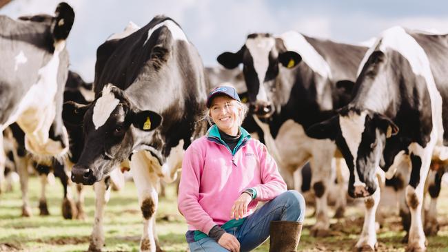 Jessie Weaver is a dairy farmer at Undera. Picture: Chloe Smith