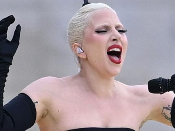 Gaga's performance was marred by issues. Picture: Getty.