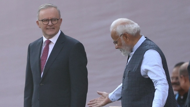 Indian Prime Minister Narendra Modi will arrive in Australia on Monday for an official visit despite the cancellation of the Quad summit. Picture: Getty